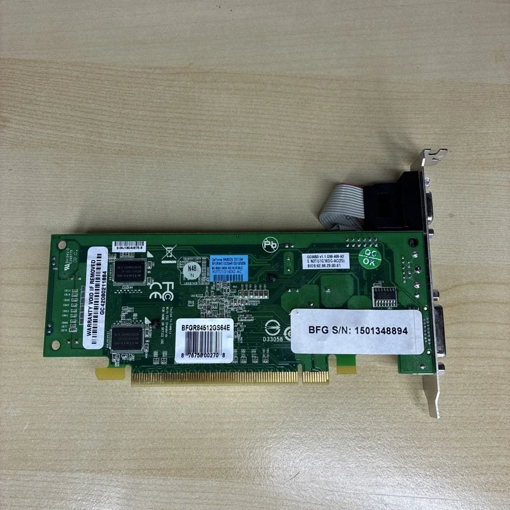 BFG Tech BFGR84512GS64E GeForce 8400GS 512MB DDR2 64-Bit PCI Express DVI Video
